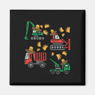 Imã Caminhão de Construção Infantil Bulldozer Cinco De