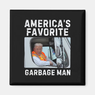 Imã Caminhão de Lixo do Homem de Lixo Favorito da Amér