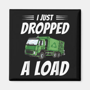 Imã Caminhão de lixo engraçado Figurino Lixo Sarcástic