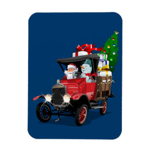 Ímã Caminhão de Natal da Cartoon