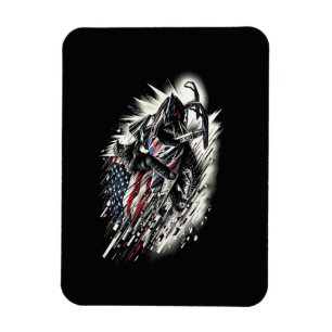 Ímã Caminhão de neve T Motoneve Freedom Flag Manga Lon