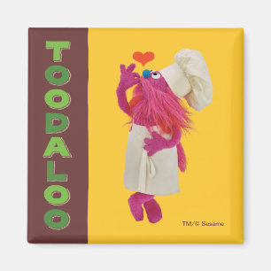 Imã Caminhão do Cookie Monster Foodie   Tchau