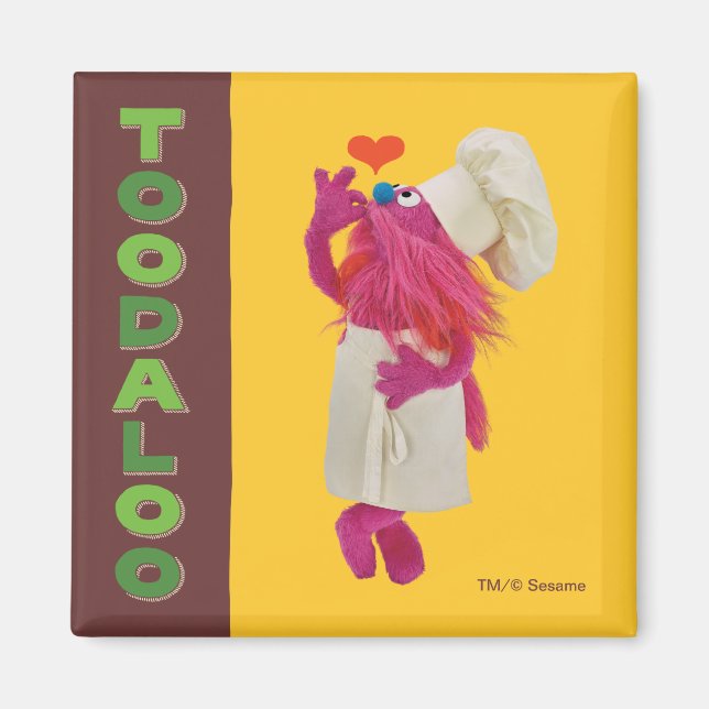 Imã Caminhão do Cookie Monster | Tchau tchau (Frente)