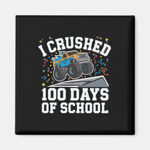 Imã Caminhão Monstro 100 Dias de Escola 100º Dia de Es