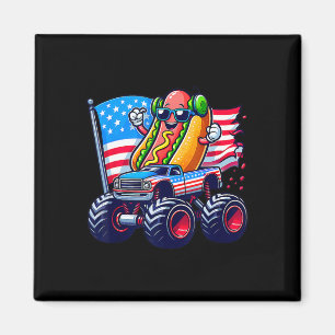 Imã Caminhão Monstro American Hotdog Sungles 4 De Julh