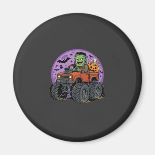 Imã Caminhão Monstro Frankenstein Gráfico de Halloween
