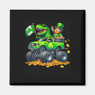 Imã Caminhão Monstro Meninos T-rex Leprechaun Dia de S