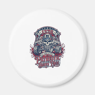 Imã Caminhão Monstro Patriótico 1776 Off Road Skull Pe