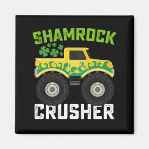 Imã Caminhão Monstro Shamrock Crusher Dia de São Patrí