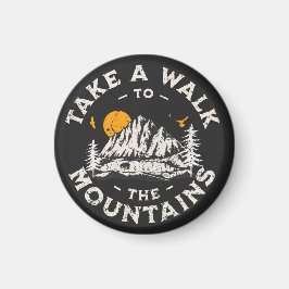 Imã Caminhe Até As Montanhas Do Exterior