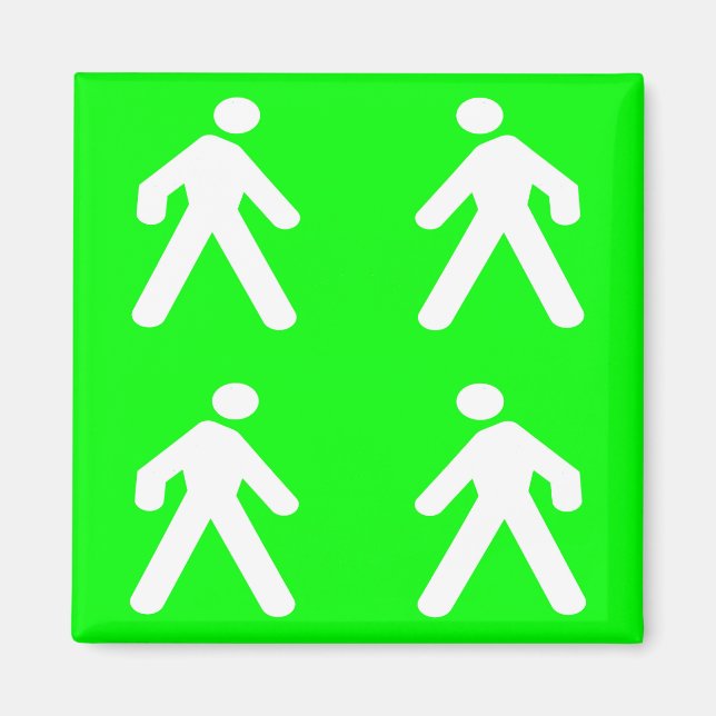 Imã Caminhe no verde (Frente)