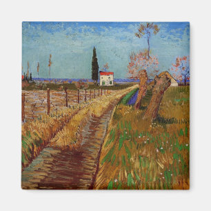 Imã Caminho através de um campo, Willows por Vincent 