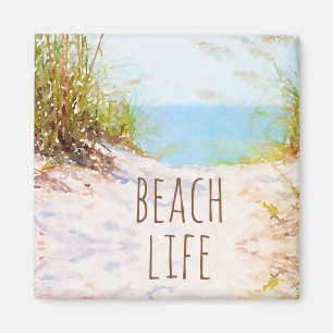 Imã Caminho da Praia em Aquarela Vida de Praia