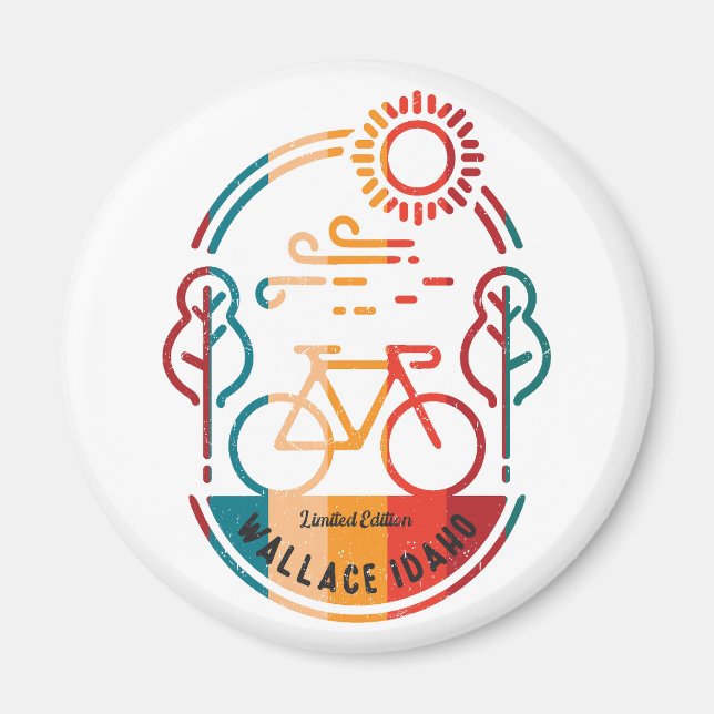 Imã Caminho de bicicleta de Idaho de Wallance. (Frente)