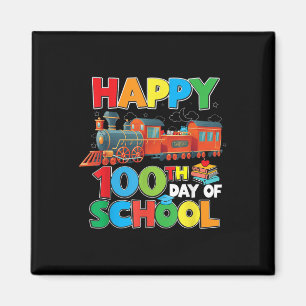 Imã Caminho De Ferro Feliz 100º Dia De Meninos Escolar
