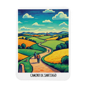 Ímã Caminho de Santiago Viagem