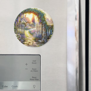 Imã Caminho do Jardim Encantado de Cottagecore