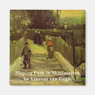 Imã Caminho Íngreme em Montmartre por Vincent van Gogh