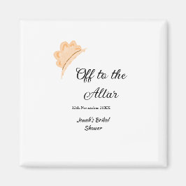 Imã Caminho para o altar chapéu laranja noivado nome