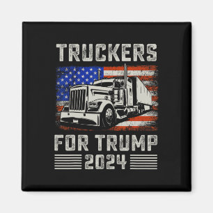 Imã Caminhoneiros Para Trump Bandeira Americana - Trum