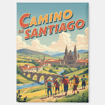 Camino de Santiago Hikers caminhando