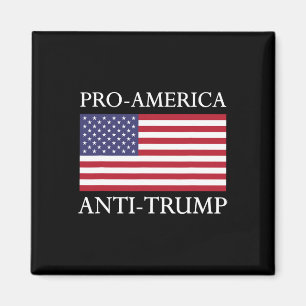 Imã Camisa Anti-Trump - Bandeira Americana Dos Eua Res