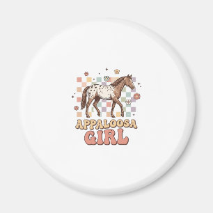 Imã Camisa Appaloosa Girl Vintage Horse Western Desig