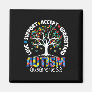 Imã Camisa Autismo Amor Aceitar Apoiar Autista Autismo