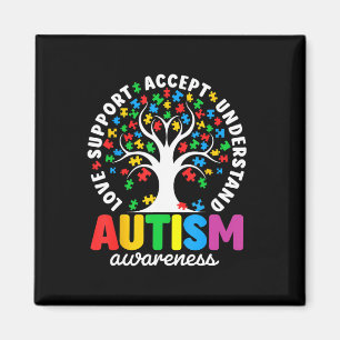 Imã Camisa Autismo Amor Aceitar Apoiar Autista Autismo