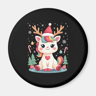 Imã Camisa Bonita de Natal para Meninas e Mulheres Uni