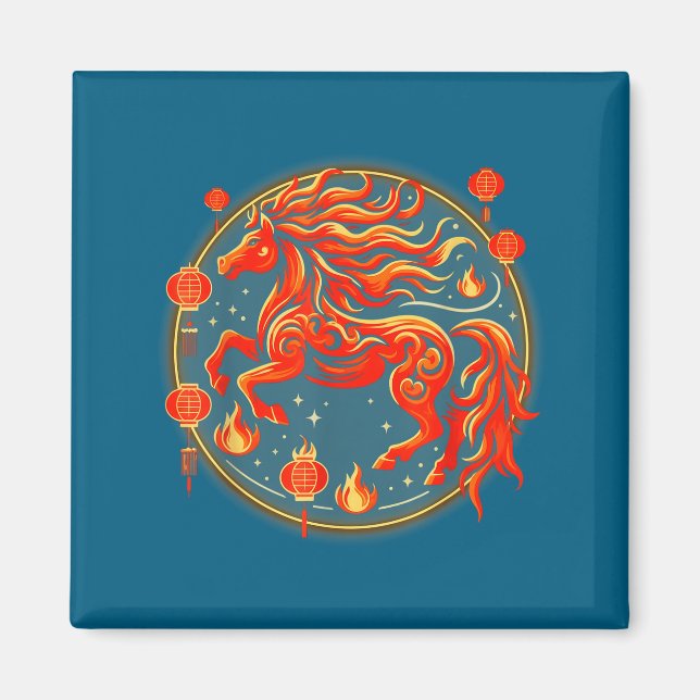 Imã Camisa Cavalo Chinês 1 (Frente)