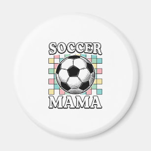 Imã Camisa com Desenho de Gravura de Mãe de Futebol An