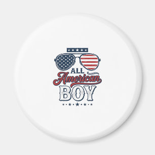 Imã Camisa com Óculos de Sol Patrióticos Todo American