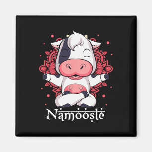 Imã Camisa Cow Yoga Namoostee Presente engraçado para