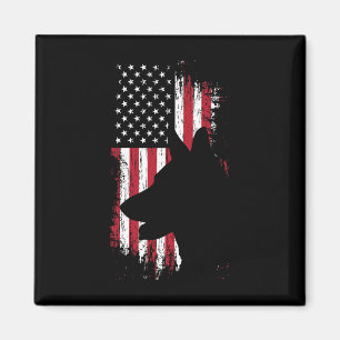 Imã Camisa da Bandeira Americana Pastor Alemão Usa Pat