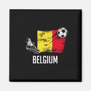 Imã Camisa da Bandeira da Bélgica Time de Futebol Belg