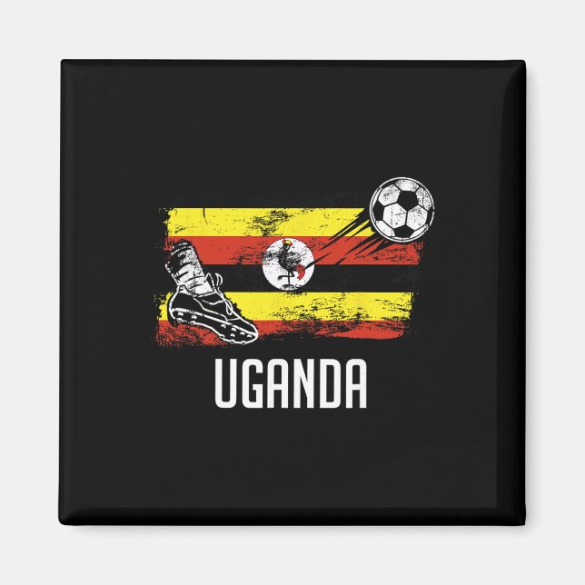 Imã Camisa da Bandeira de Uganda Time de Futebol Ugand (Frente)