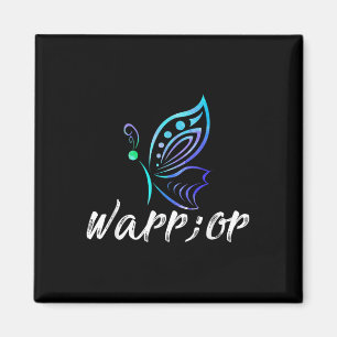 Imã Camisa Da Borboleta Semicolon - Awa De Prevenção A