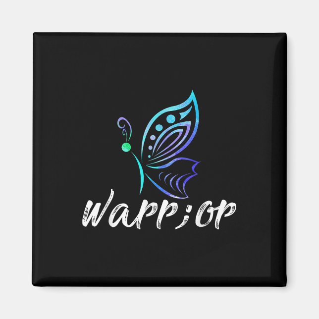 Imã Camisa Da Borboleta Semicolon - Awa De Prevenção A (Frente)