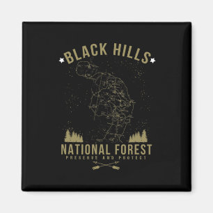 Imã Camisa da Floresta Nacional de Black Hill Dakota d