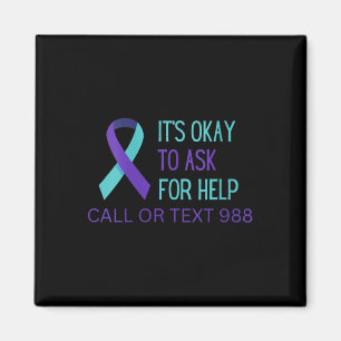 Imã Camisa da Linha de Ajuda 988 de Prevenção ao Suicí