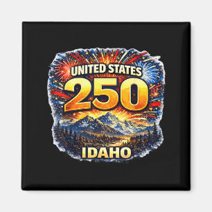 Imã Camisa da paisagem da montanha Idaho 250 Estados U
