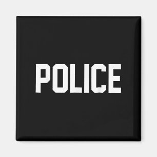 Imã Camisa Da Polícia Para O Figurino De Halloween