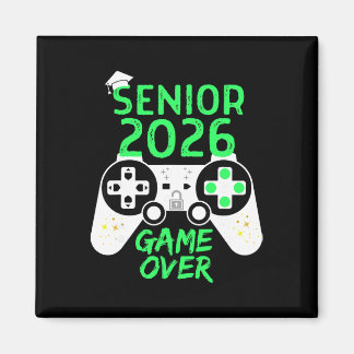Imã Camisa da Turma de 2026 Senior Video Game Over Esc