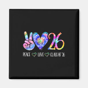 Imã Camisa da Turma de 2026 Tie Dye Formatura do Ensin