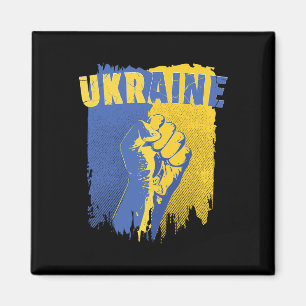 Imã Camisa da Ucrânia Bandeira Ucraniana Punho Patriót