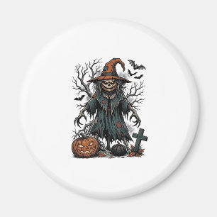 Imã Camisa de Abóbora de Halloween do Espantalho da Br