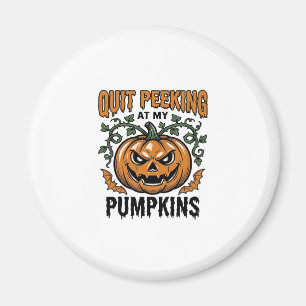 Imã Camisa de Abóbora de Halloween Gravura Vintage Pia