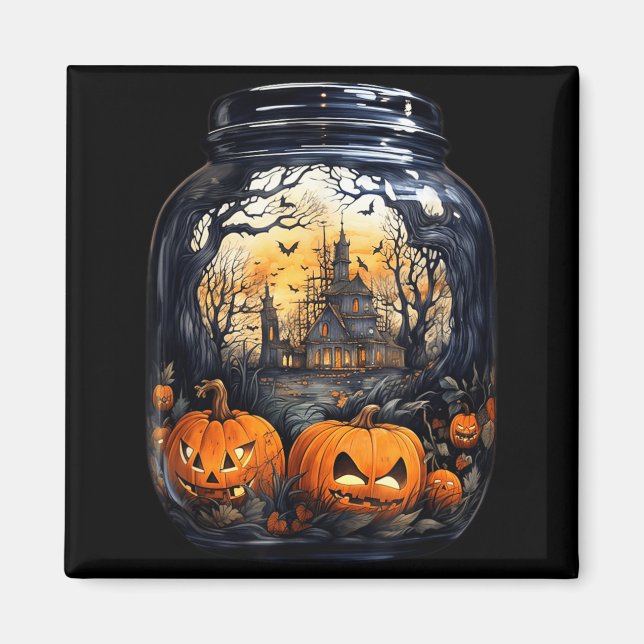 Imã Camisa de Abóbora de Halloween para Mulheres Fanta (Frente)