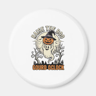 Imã Camisa de Abóbora Fantasma Gravura de Halloween Vi